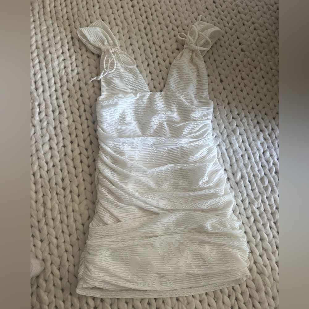 Camila Coehlo white mini dress nwt